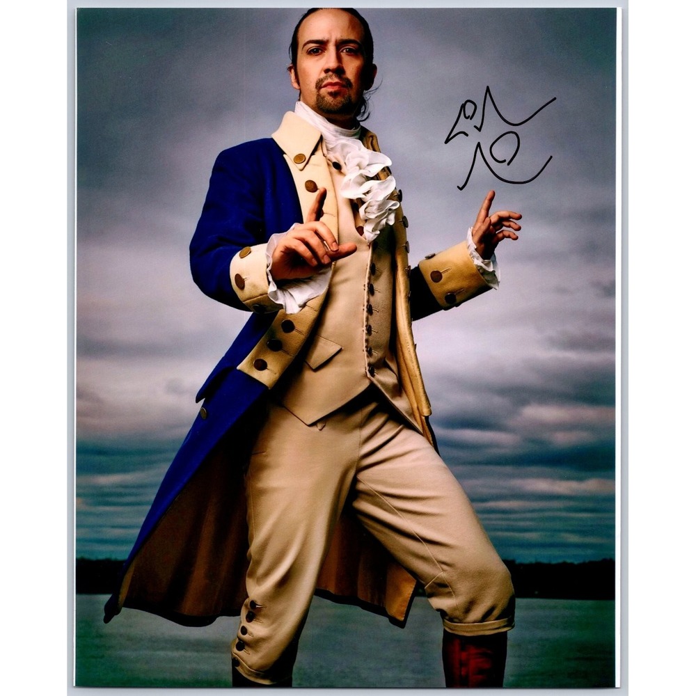 Lin-Manuel Miranda Autographed Photo Signed Hamilton Broadway Musical 8x10